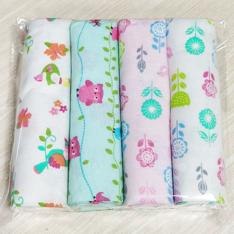Small Cotton Blankets 4 pcs Set