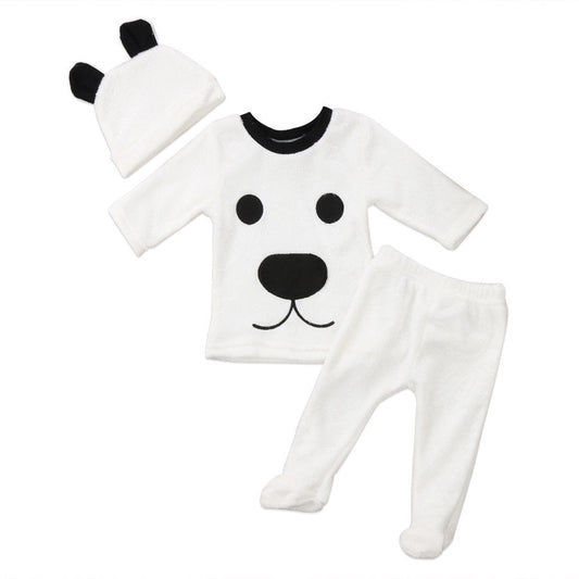 Baby Boy's Warm Long Sleeve Clothing Set