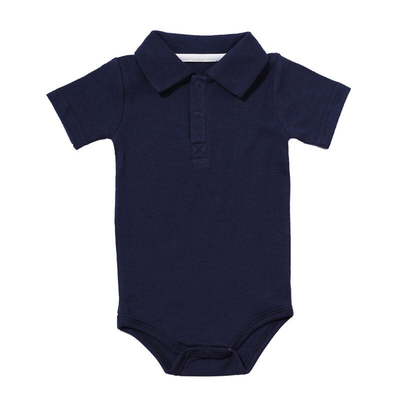 Baby Boy Cotton T-Shirt with Collar