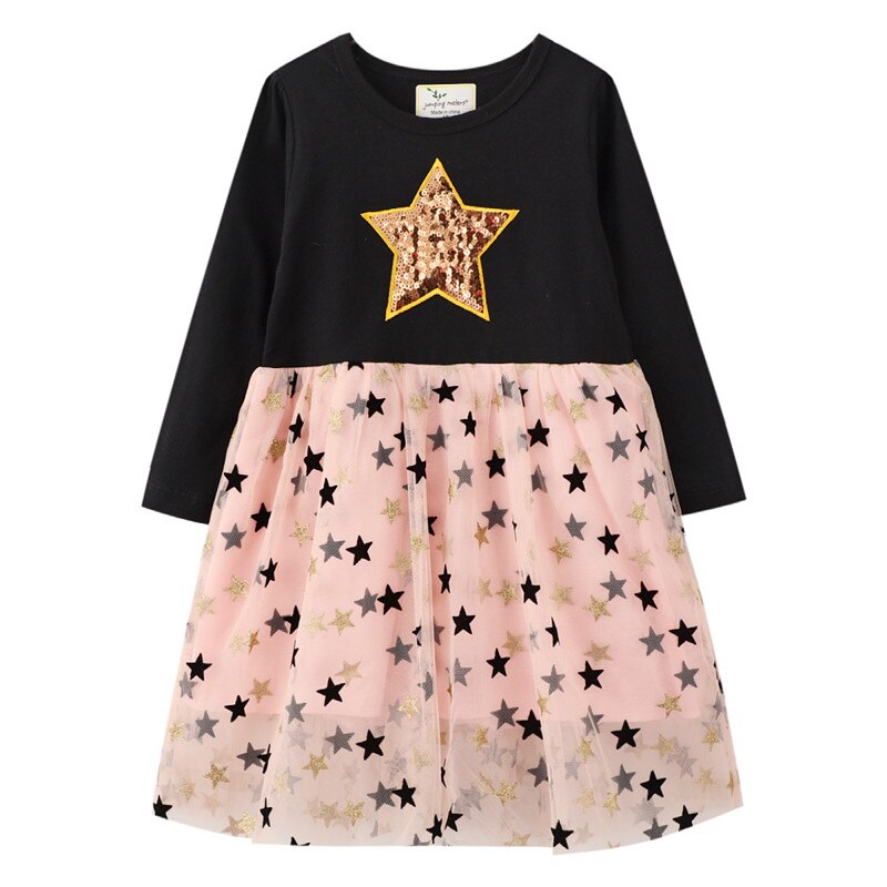 Girls Long Sleeved Cotton Printed Dress