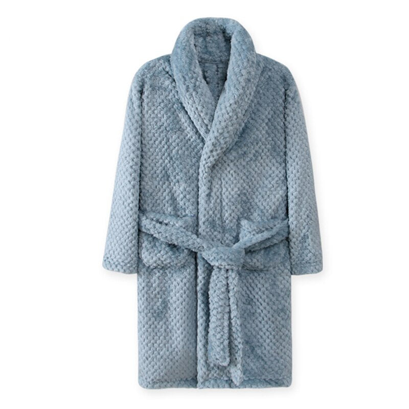 Winter Kid's Flannel Warm Bathrobe