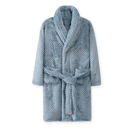 Winter Kid's Flannel Warm Bathrobe