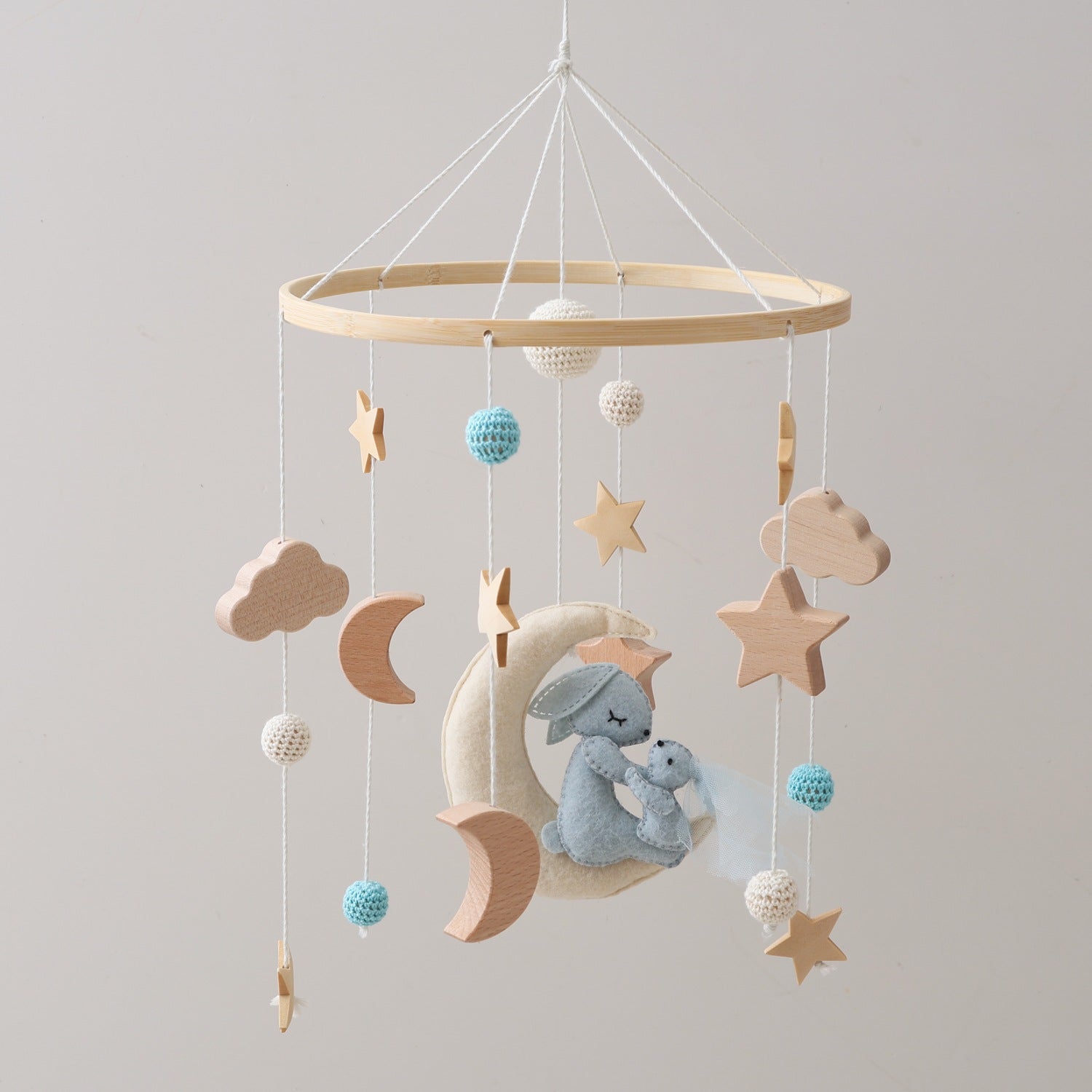 Baby Bed Bell Pendant Wind Chime Animal Crib Hanging Rattle Newborn Comfort Toy