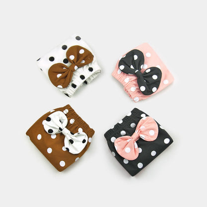Dotted Summer Baby Underwear Shorts with Ribbon
