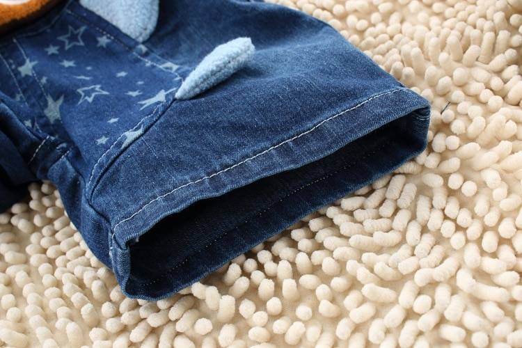 Baby Boy's Dog Style Denim Dungaree