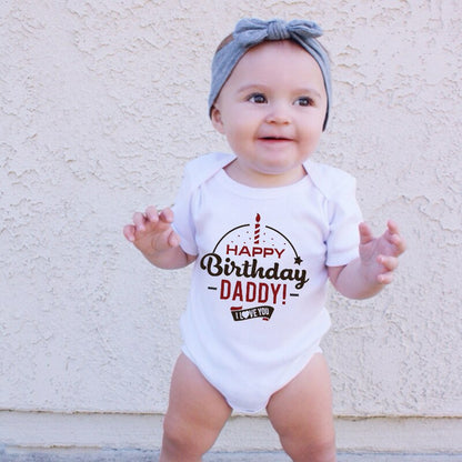 Baby's Printed Short Sleeve Summer Romper