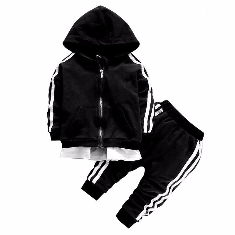 Children's Striped Cotton Tracksuit
