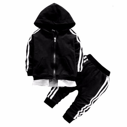 Children's Striped Cotton Tracksuit