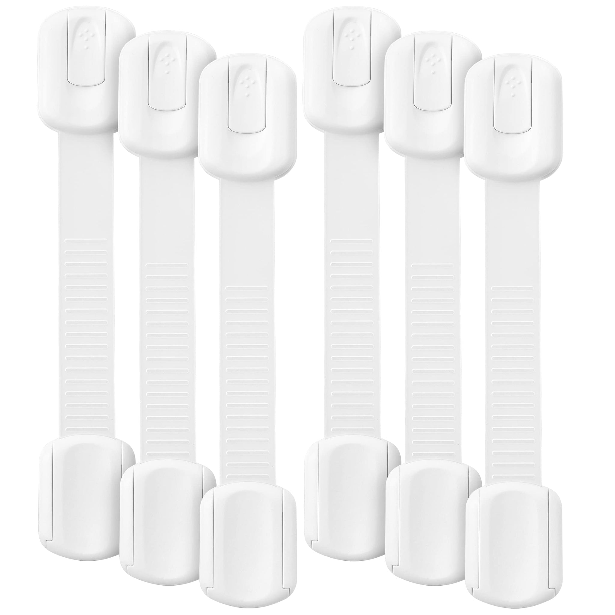 Child Safety Strap Locks, 6 Pack, Child Proof Cabinet Latches, Child Safety Cabinet Locks, Drawer Locks Baby Proofing, Baby Cabinet Safety Latches
