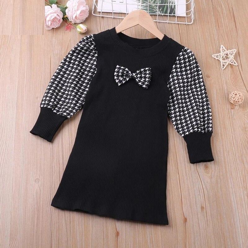 Girl's Mini Dress with Flowers Appliques