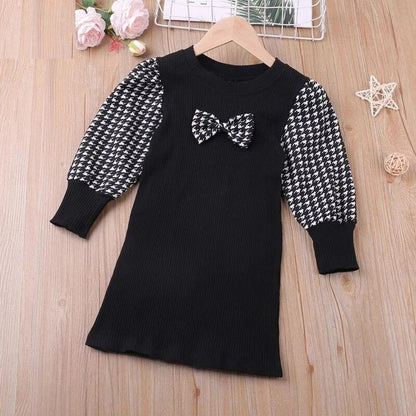 Girl's Mini Dress with Flowers Appliques