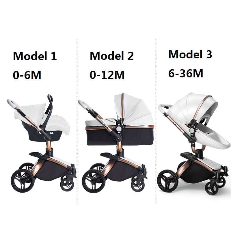 3 in 1 Oxford Baby Stroller