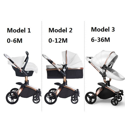 3 in 1 Oxford Baby Stroller
