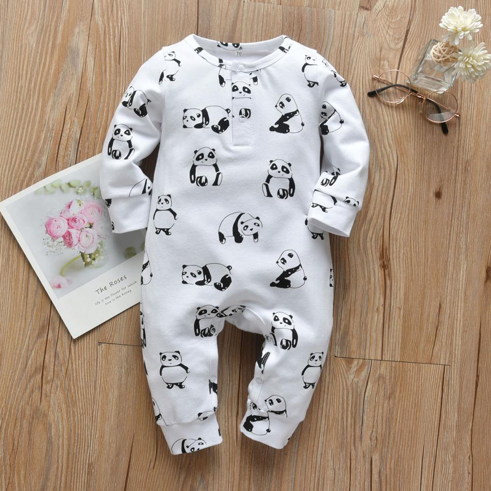 Boys Panda Printed Romper