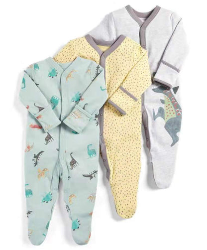 Baby's Long Sleeved Rompers 3 pcs Set