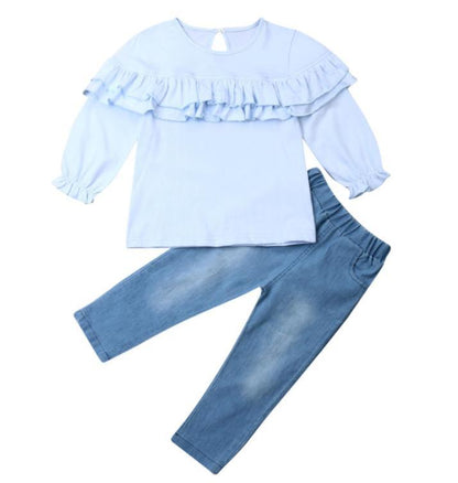 Girl's Ruffle Clothing Set
