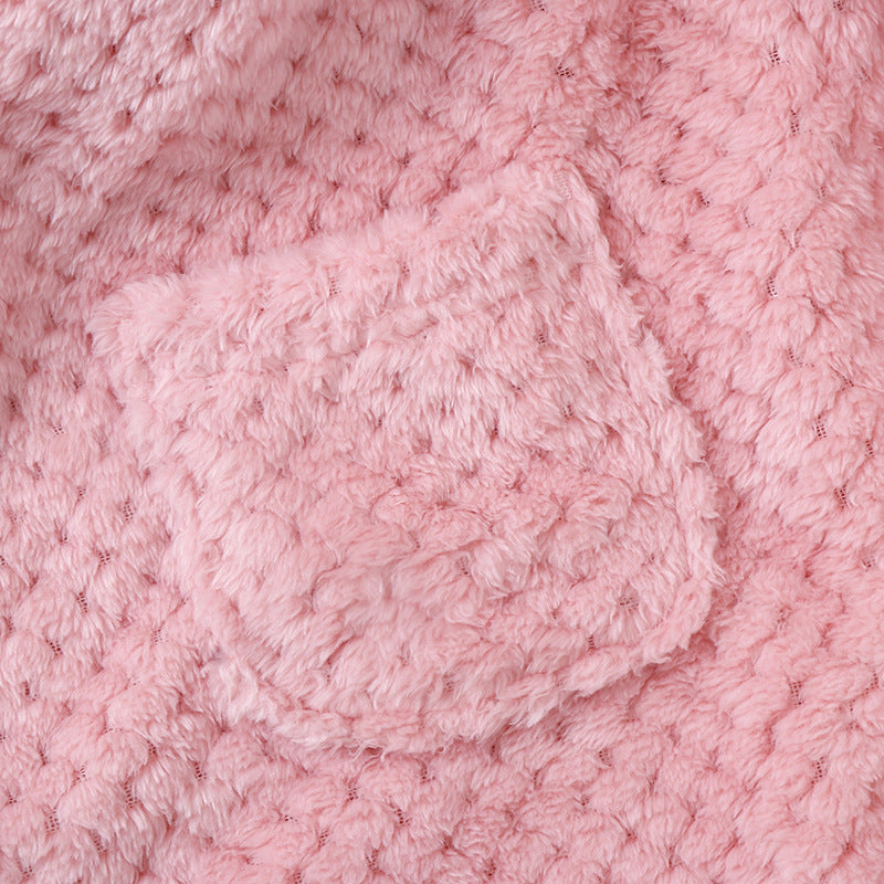 Winter Kid's Flannel Warm Bathrobe