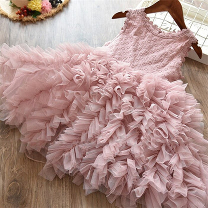 Cute Sleeveless Plain Polyester Dress