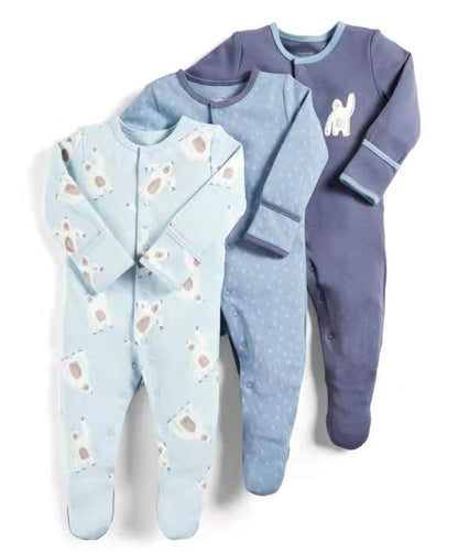 Baby's Long Sleeved Rompers 3 pcs Set