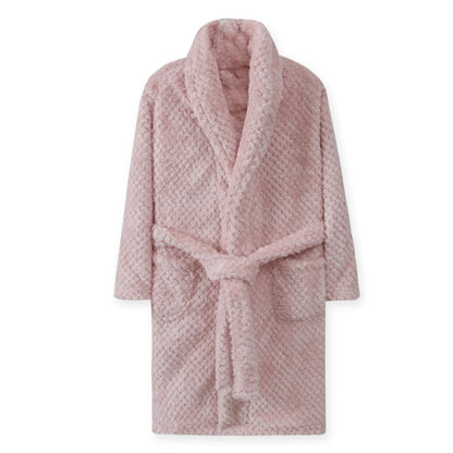 Winter Kid's Flannel Warm Bathrobe
