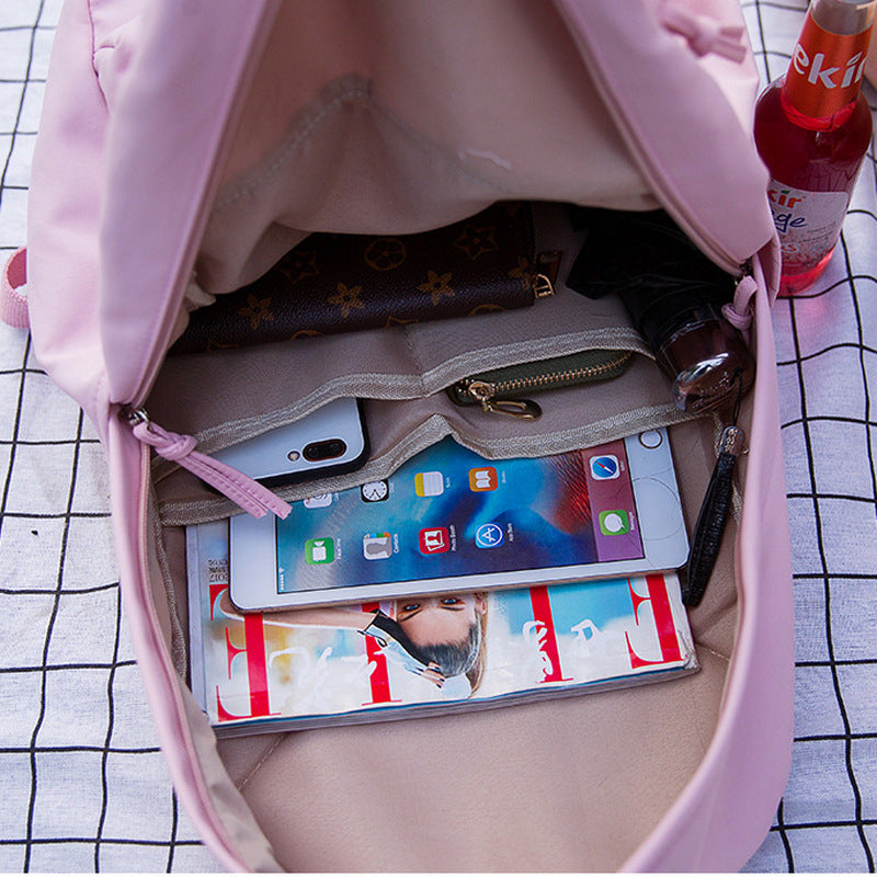 Girl's Waterproof Nylon School Bag