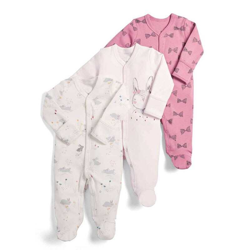 Baby's Long Sleeved Rompers 3 pcs Set