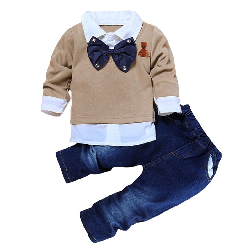 Boys' Casual Summer and Autumn Clothing Set