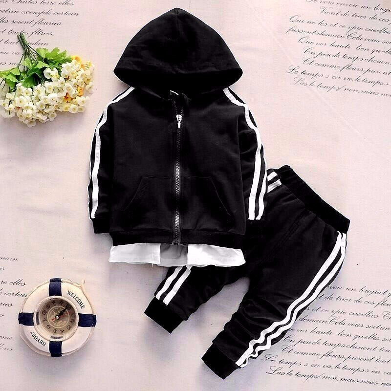 Children's Striped Cotton Tracksuit