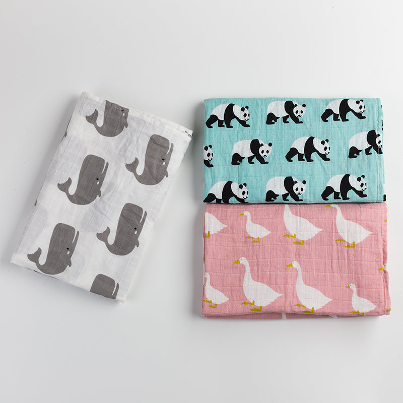 Animal Printed Swaddles for Infants
