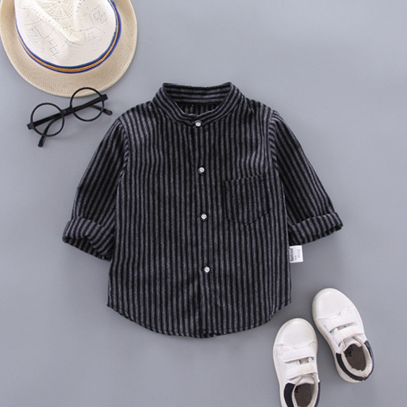 Baby Boy's Plaid Cotton Long Sleeve Shirt