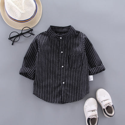 Baby Boy's Plaid Cotton Long Sleeve Shirt