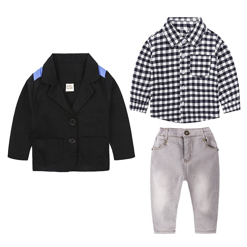 Boys' Casual Summer and Autumn Clothing Set
