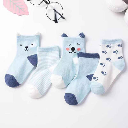5 Pairs Spring Soft Socks
