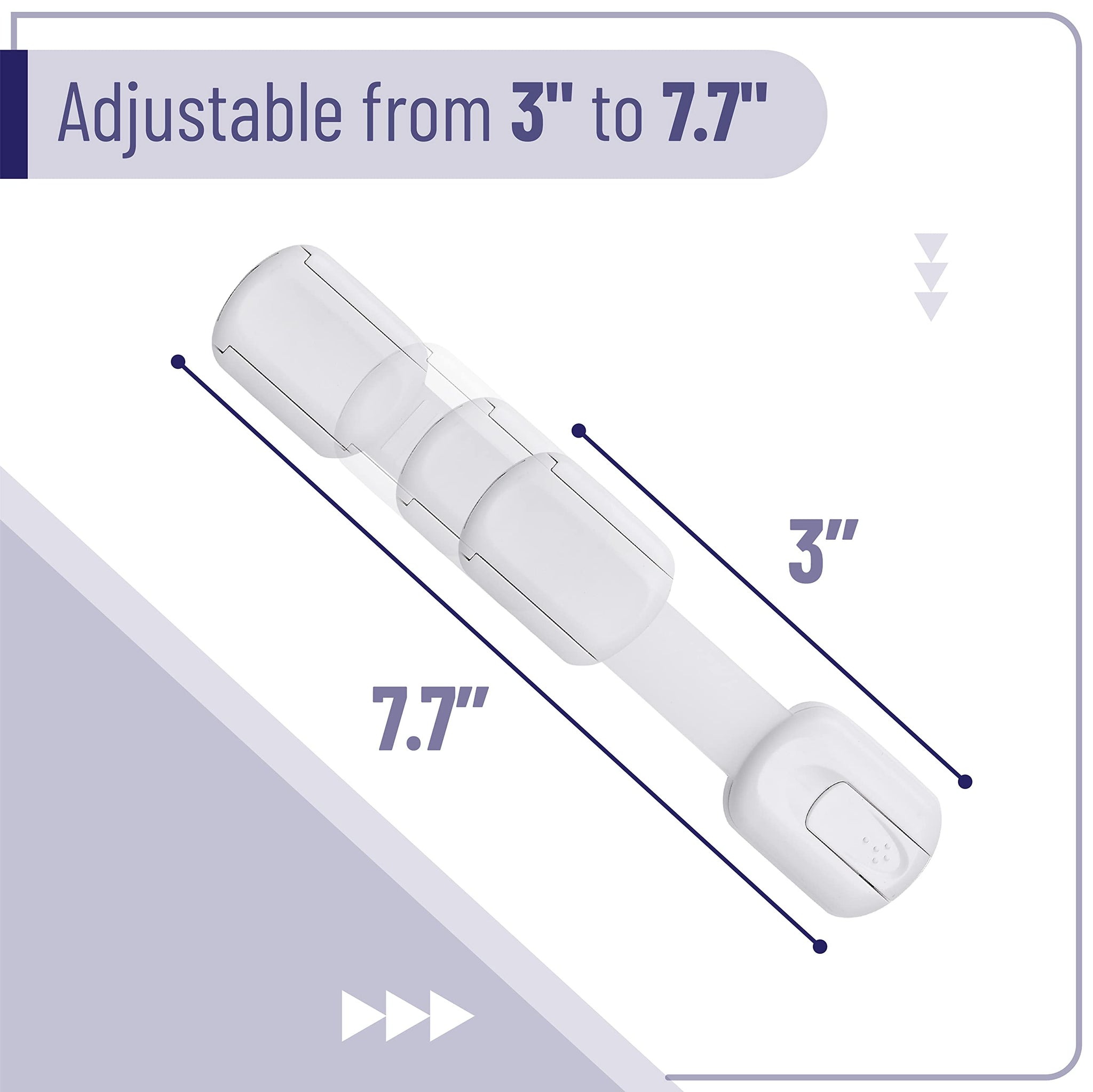 Child Safety Strap Locks, 6 Pack, Child Proof Cabinet Latches, Child Safety Cabinet Locks, Drawer Locks Baby Proofing, Baby Cabinet Safety Latches