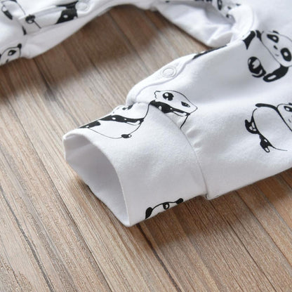Boys Panda Printed Romper