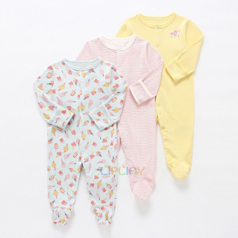 Baby's Long Sleeved Rompers 3 pcs Set