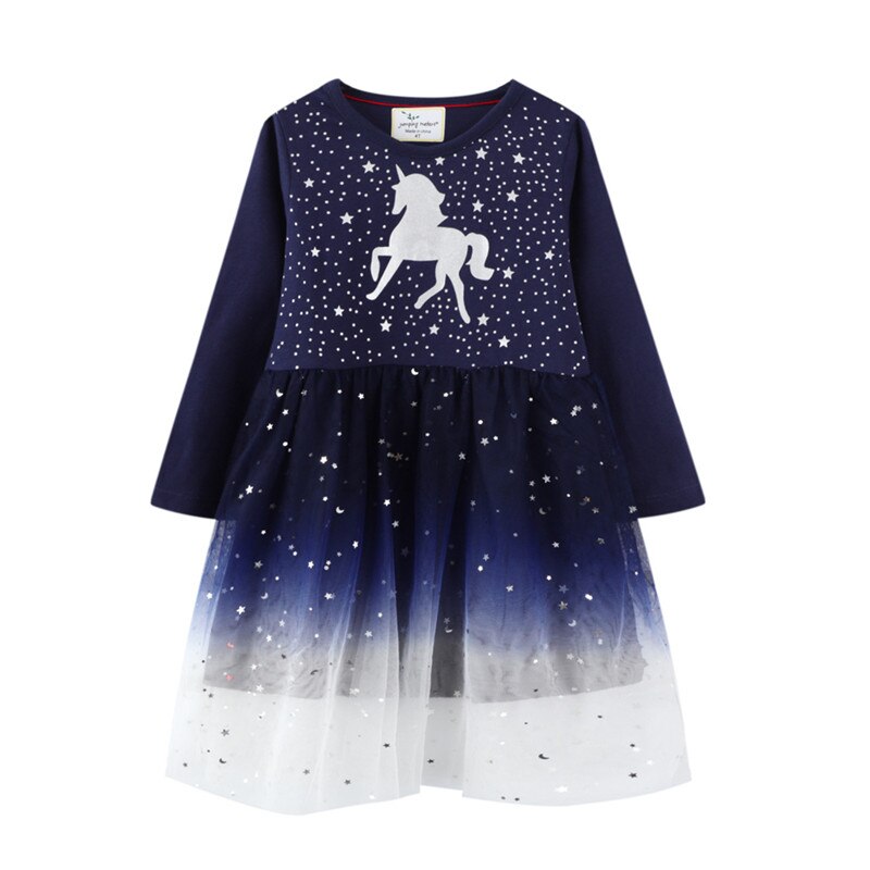 Girls Long Sleeved Cotton Printed Dress
