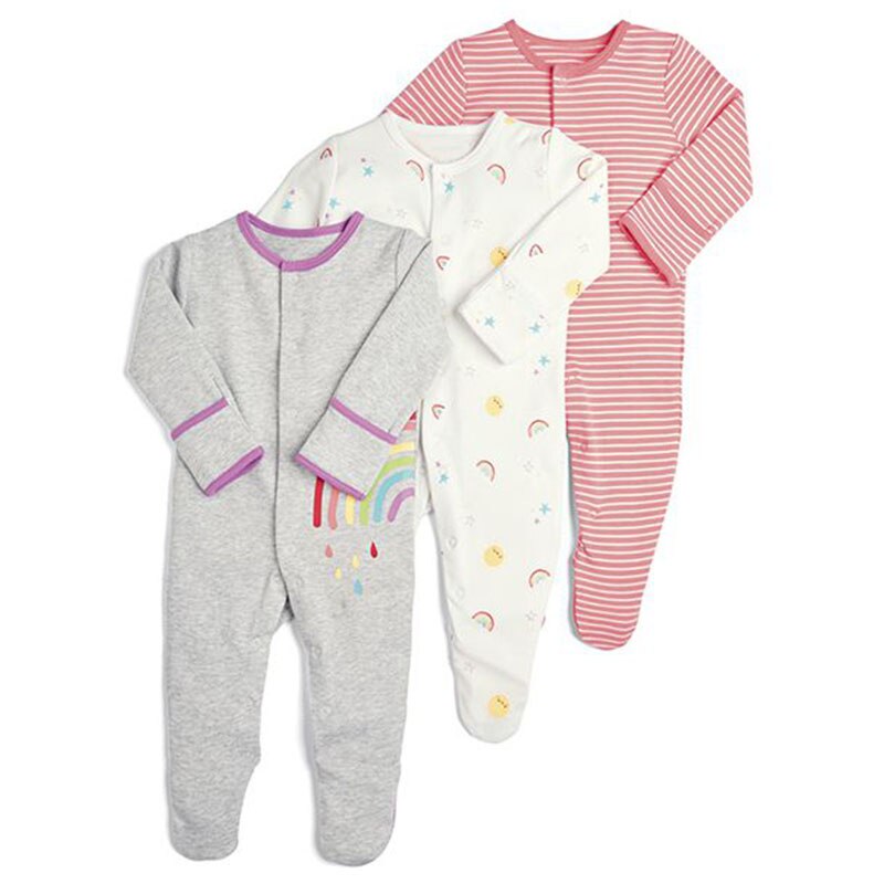 Baby's Long Sleeved Rompers 3 pcs Set