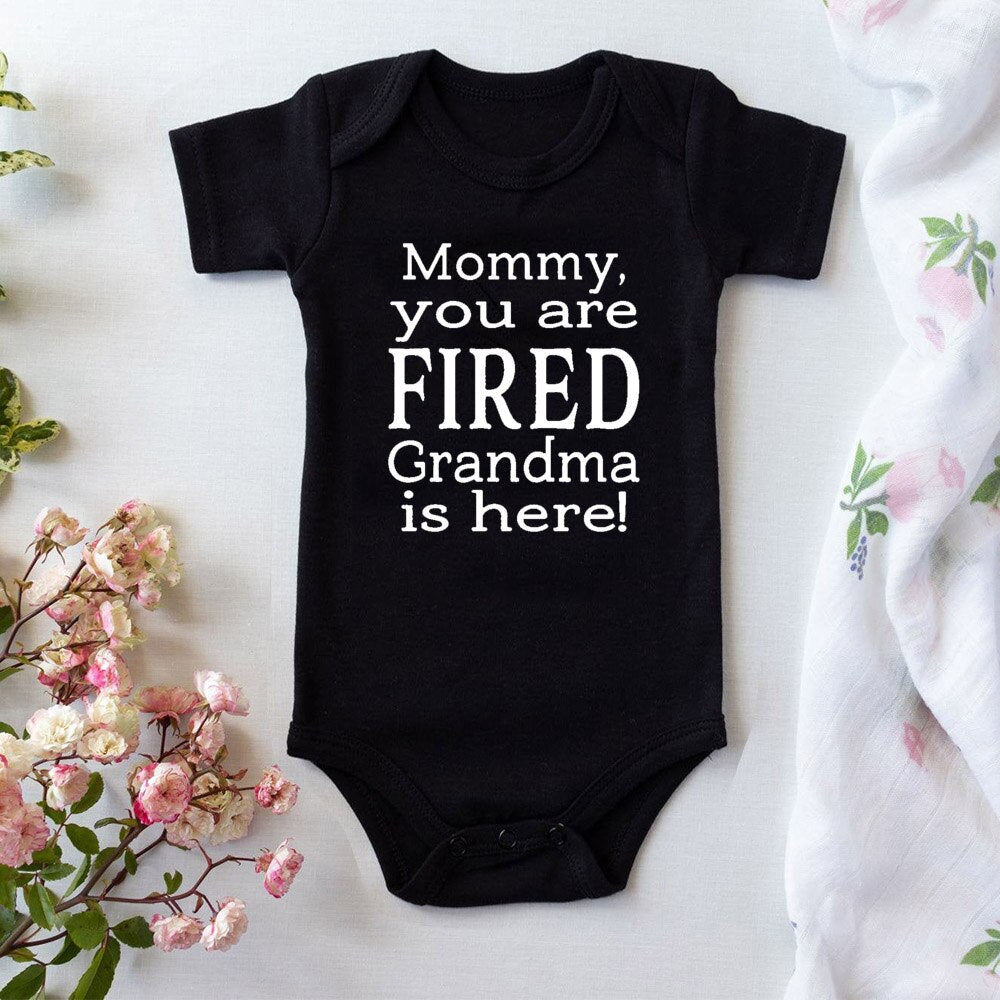 Baby's Printed Short Sleeve Summer Romper