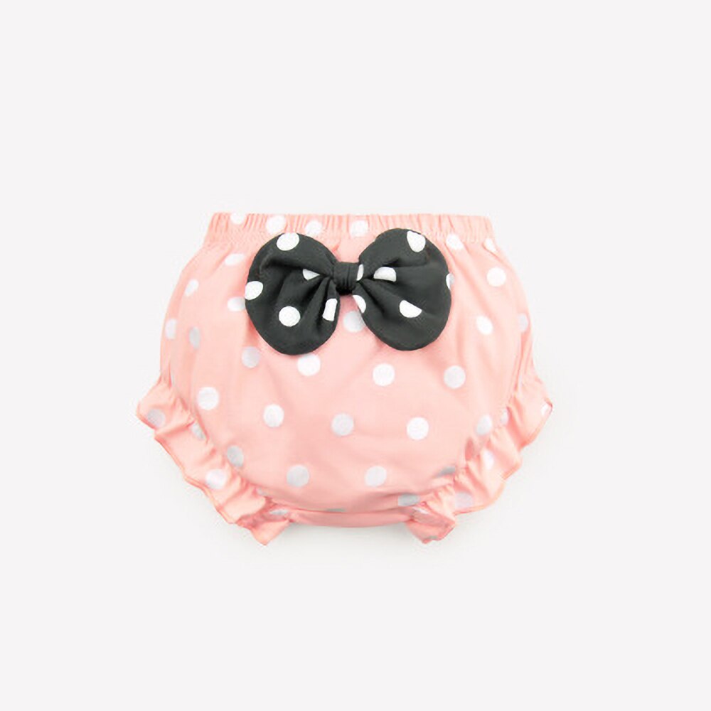 Dotted Summer Baby Underwear Shorts with Ribbon