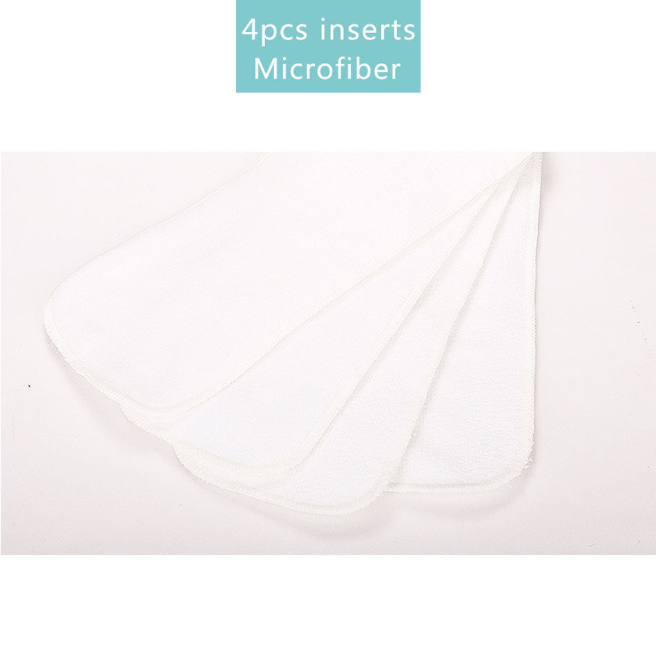 Washable Microfiber Cloth Nappies in White