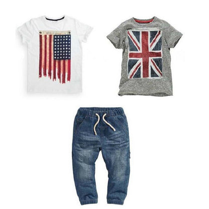 Boys' Casual Summer and Autumn Clothing Set