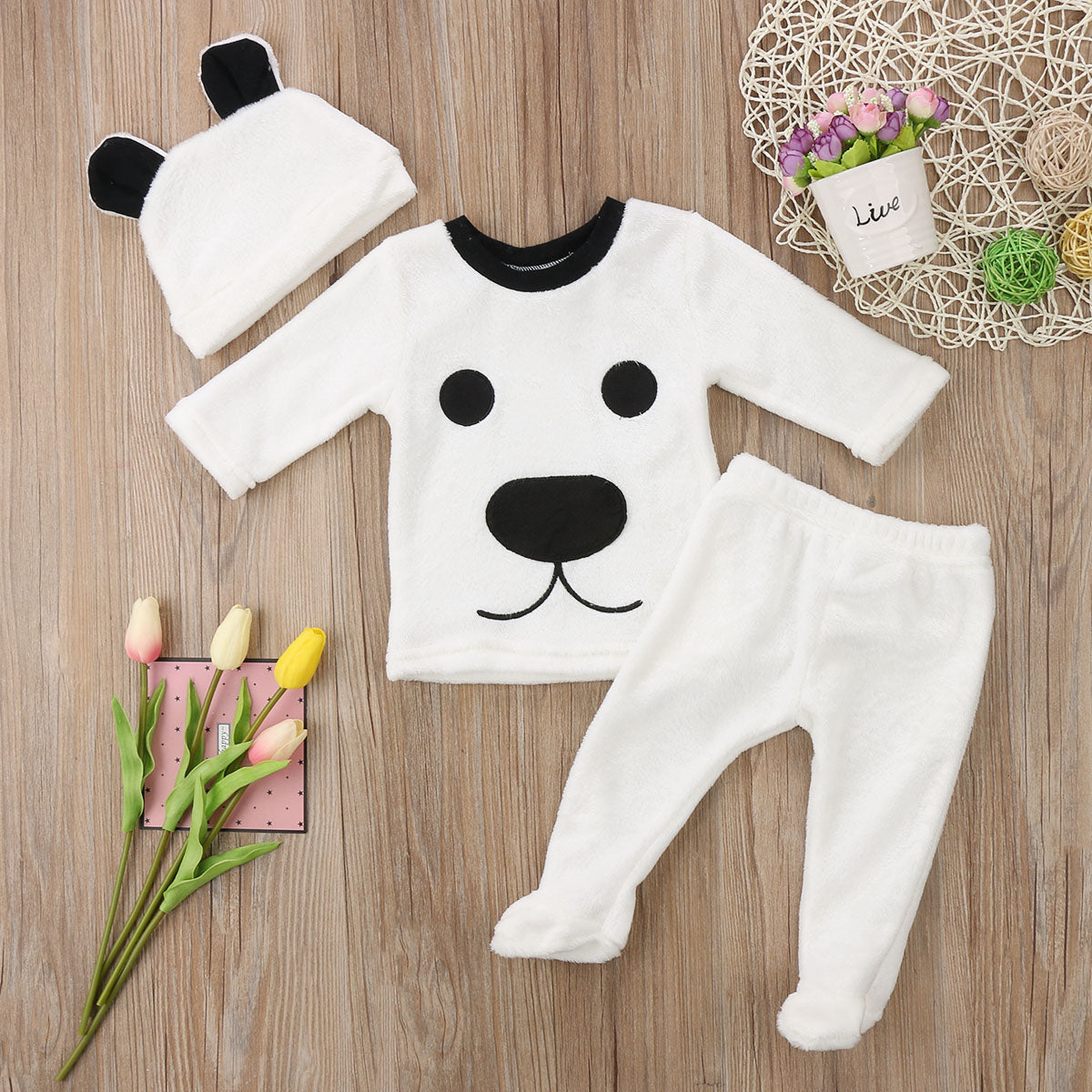 Baby Boy's Warm Long Sleeve Clothing Set