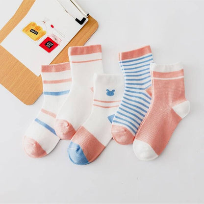 Baby's Unicorn Thin Cotton Socks 5 Pairs Set