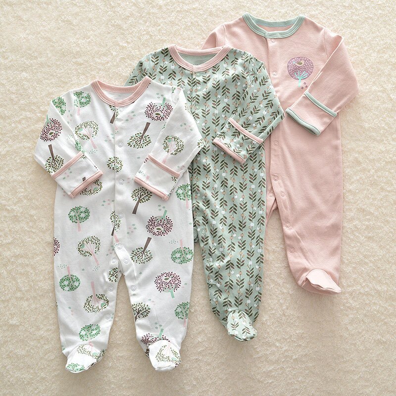 Baby's Long Sleeved Rompers 3 pcs Set