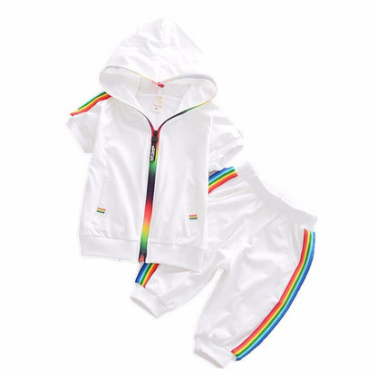 Children's Striped Cotton Tracksuit