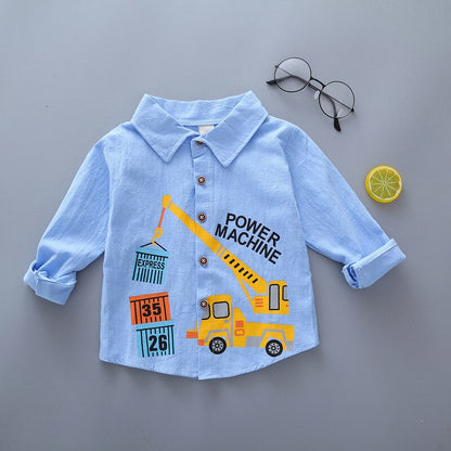 Baby Boy's Plaid Cotton Long Sleeve Shirt