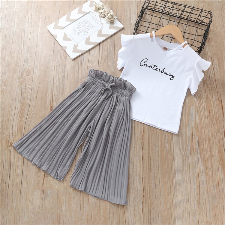 Girls Summer Printed Wet with Skirt
