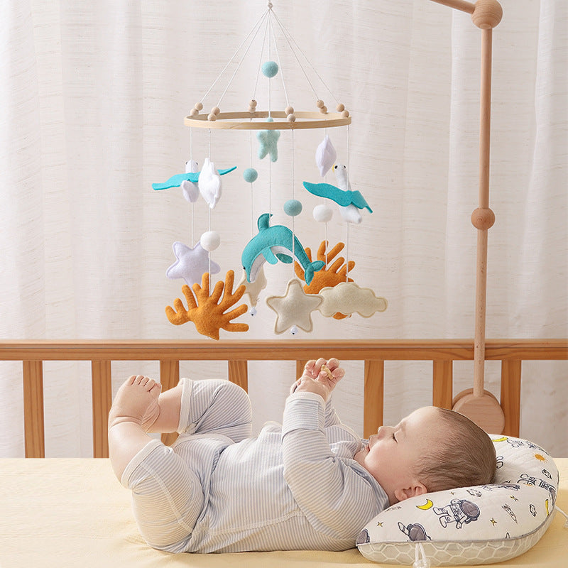 Baby Bed Bell Pendant Wind Chime Animal Crib Hanging Rattle Newborn Comfort Toy
