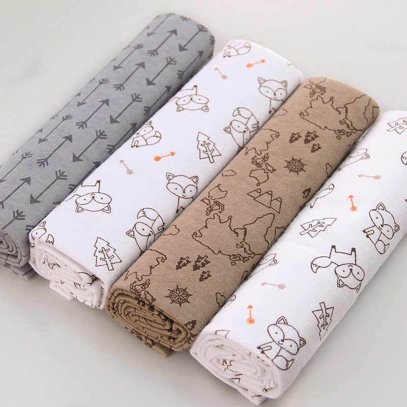 Small Cotton Blankets 4 pcs Set